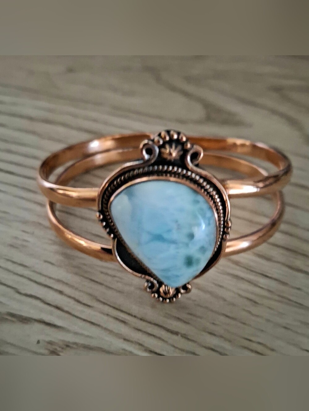 Larimar Copper Cuff